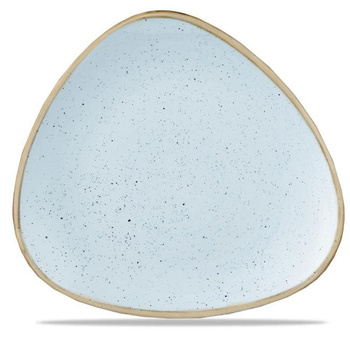 Talerz porcelanowy trójkątny Duck Egg Blue śr. 26.5 cm | FINE DINE SDESTR101