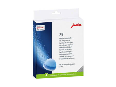   Tabletki czyszczące 3-fazowe 25 szt. | JURA 25045
