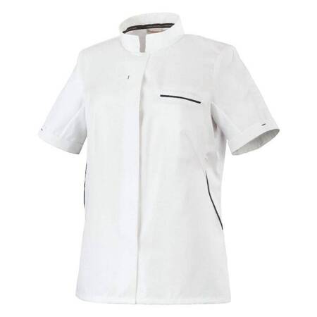 Bluza kucharska Escale biała krótki rękaw L | ROBUR U-ES-WTS-L