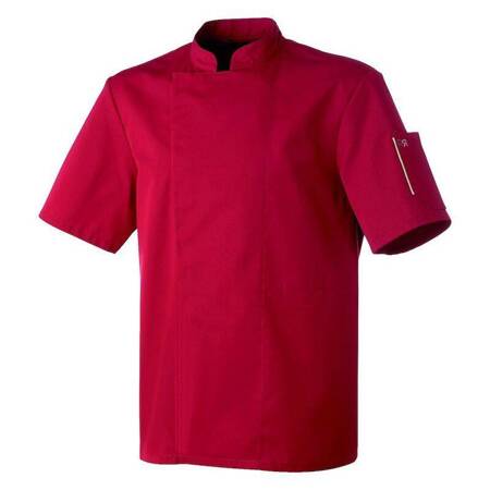 Bluza kucharska Nero czerwona krótki rękaw S | ROBUR U-NE-RTS-S