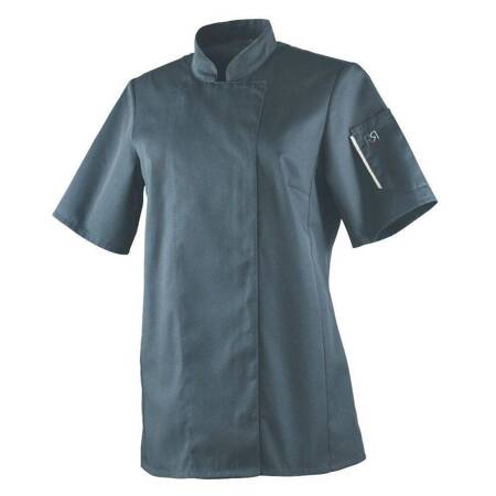 Bluza kucharska Unera antracyt krótki rękaw XL | ROBUR U-UN-GTS-XL