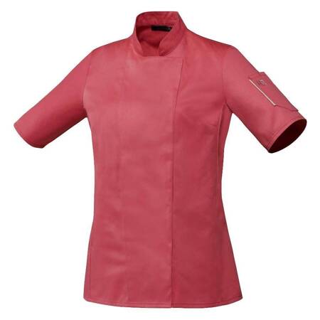 Bluza kucharska Unera malina krótki rękaw XL | ROBUR U-UN-RTS-XL