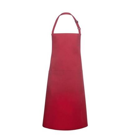 Fartuch kucharski Basic 75 x 90 cm z kieszenią i klamerką czerwony | KARLOWSKY BLS 5-8-Stck