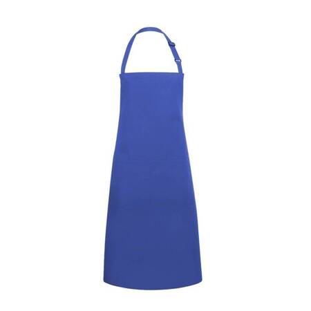 Fartuch kucharski Basic 75 x 90 cm z kieszenią i klamerką niebieski | KARLOWSKY BLS 5-6-Stck