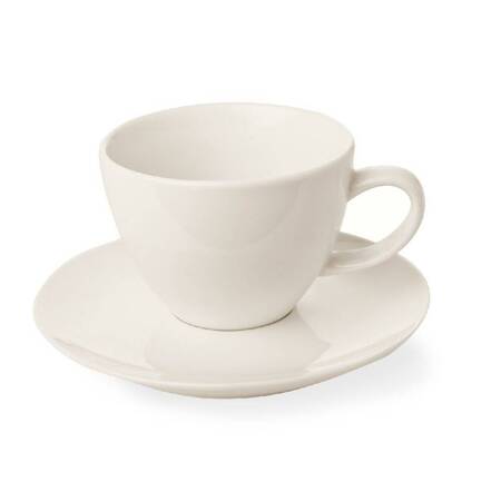 Filiżanka elegancka espresso ze spodkiem porcelanowa CREMA - 70 ml | FINE DINE 770399