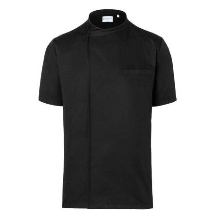 Koszula kucharska Basic z krótkim rękawem czarna | KARLOWSKY BJM 3-1