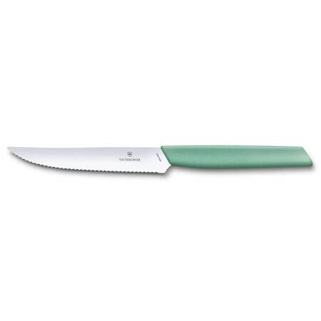 Nóż do steków Swiss Modern miętowozielony | VICTORINOX 6.9006.12W41
