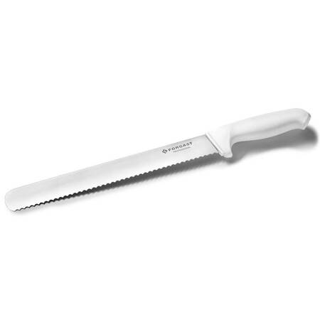 Nóż kuchenny HACCP biały dł. 30 cm | FORGAST FG01852