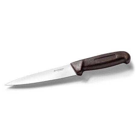 Nóż kuchenny HACCP brązowy dł. 15 cm | FORGAST FG01833