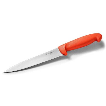 Nóż kuchenny HACCP czerwony dł. 18 cm | FORGAST FG01841