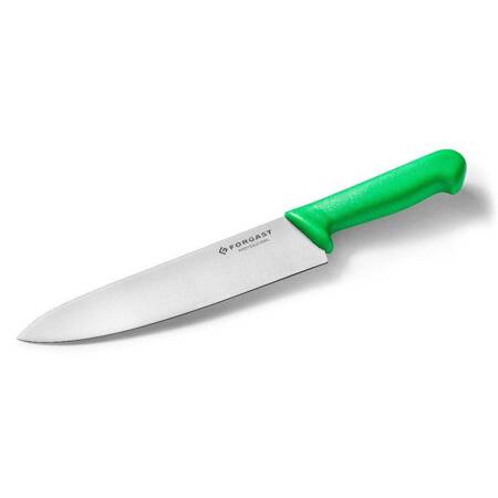 Nóż kuchenny HACCP zielony dł. 21 cm | FORGAST FG01822