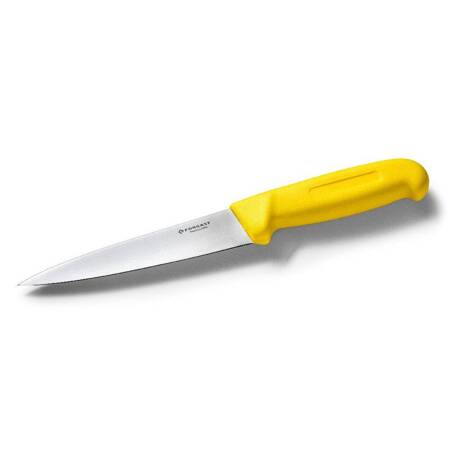 Nóż kuchenny HACCP żółty dł. 15 cm | FORGAST FG01834