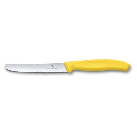 Nóż ząbkowany do warzyw i owoców Swiss Classic żółty dł. ostrza 11 cm | VICTORINOX 6.7836.L118