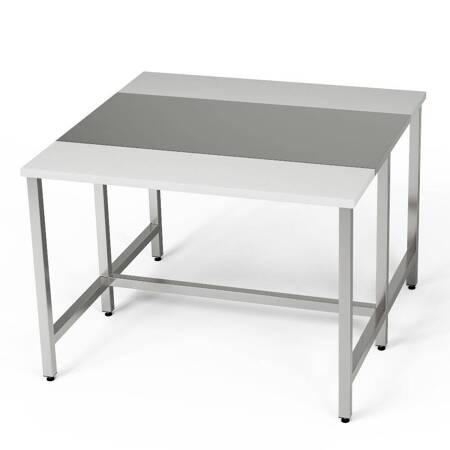 Stół roboczy centralny z 2 elementami do krojenia  130x100x85 cm | FORGAST