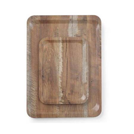 Taca kelnerska z nadrukiem drewna | HENDI 508916