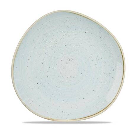 Talerz porcelanowy płytki Duck Egg Blue śr. 26,4 cm | FINE DINE SDESOG101
