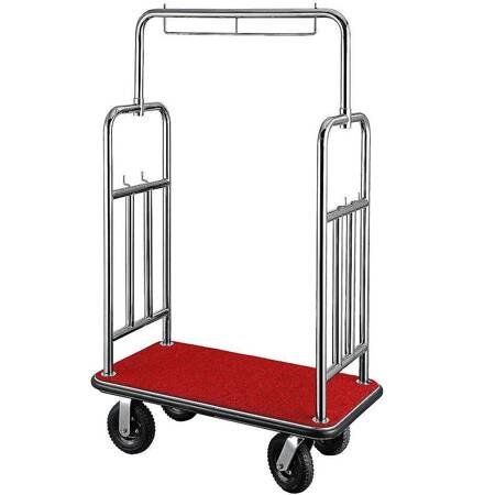 Wózek bagażowy ze stali nierdzewnej 110x61x184 cm | CONTACTO 1649/185