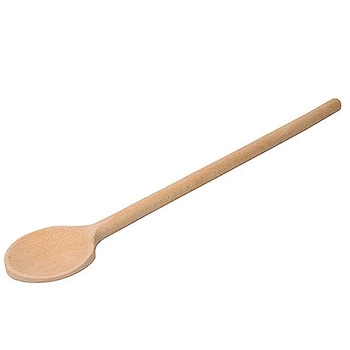 Łyżka drewniana okrągła do patelni teflonowych, długość 40 cm | CONTACTO 833/040